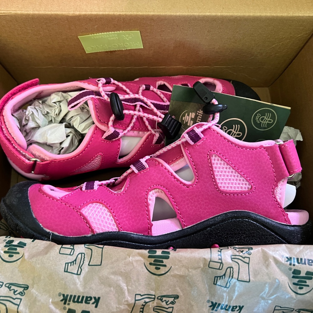 Kamik Pink and Black Sandals for Outdoor Adventures